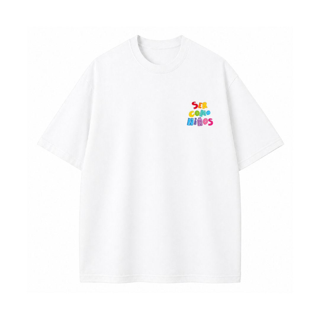 Camiseta Oversize - Ser como niños