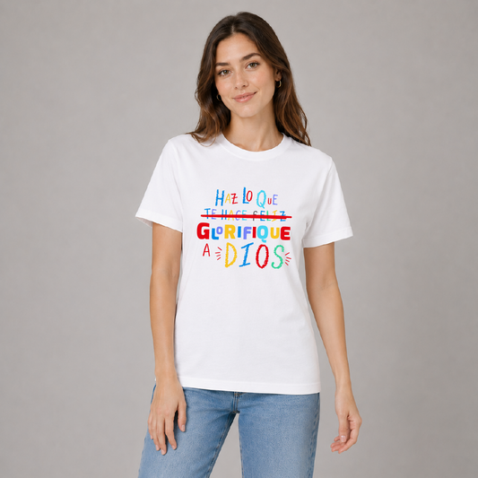 Camiseta regular - Glorifica a Dios