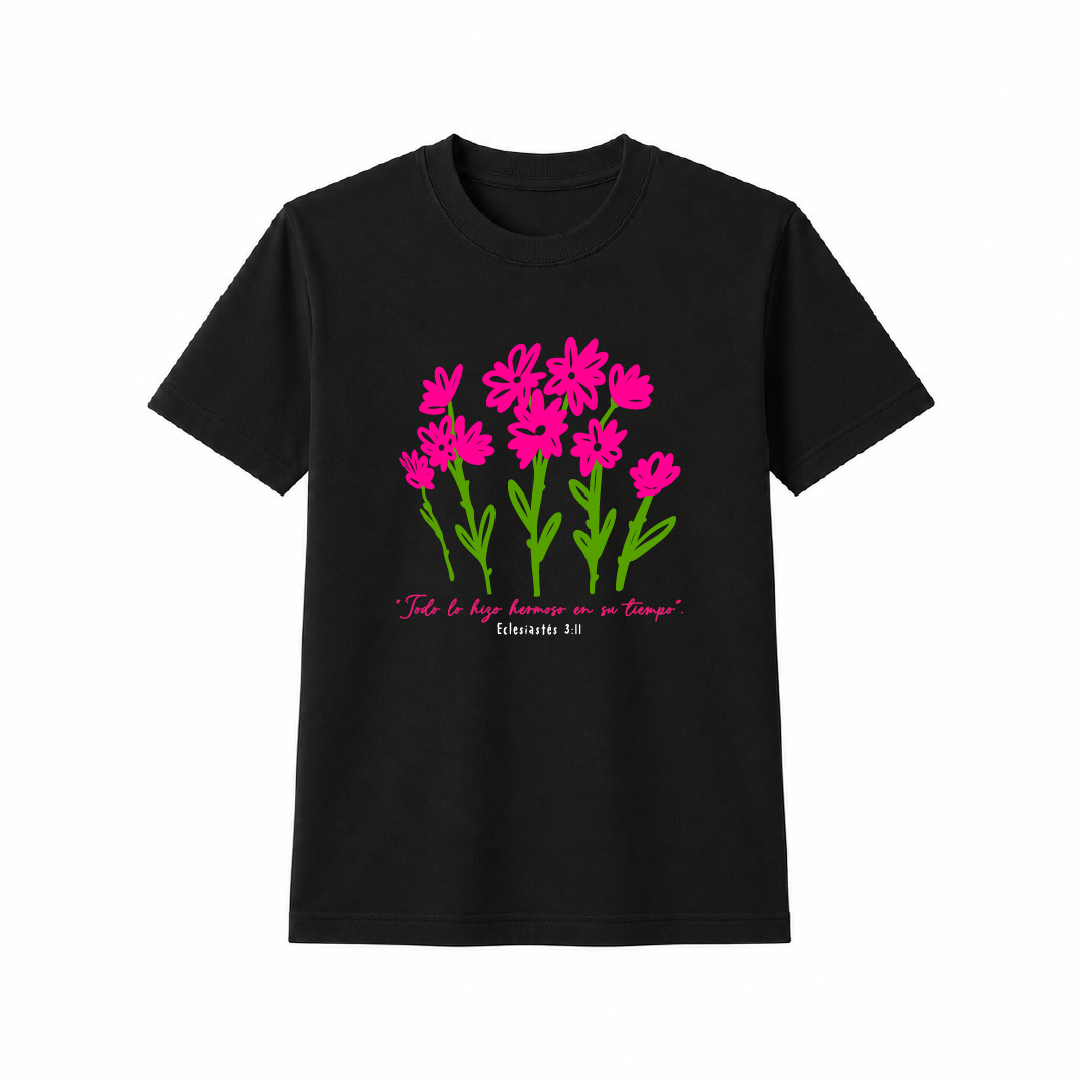 Camiseta regular - Flowers