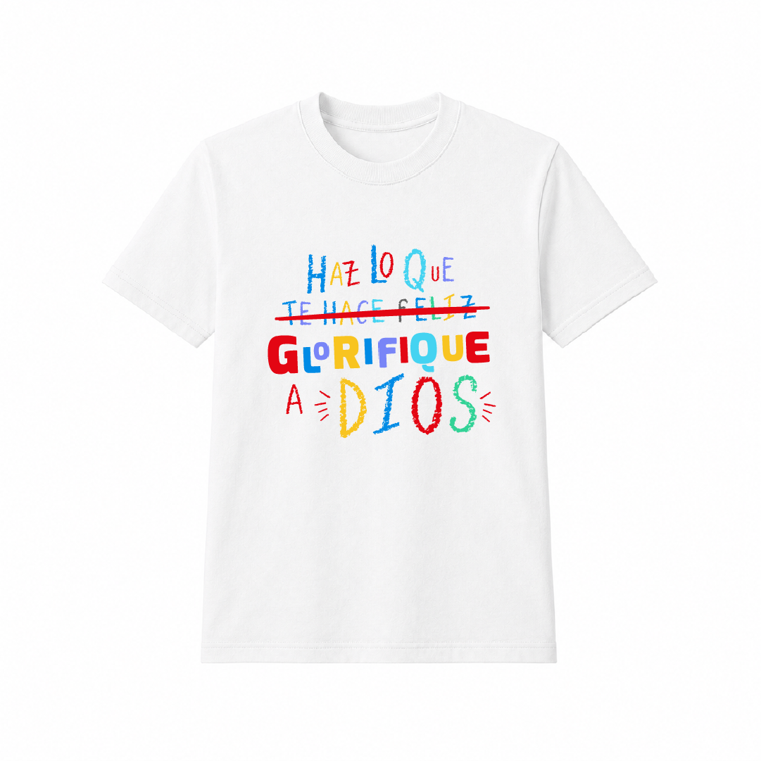 Camiseta regular - Glorifica a Dios