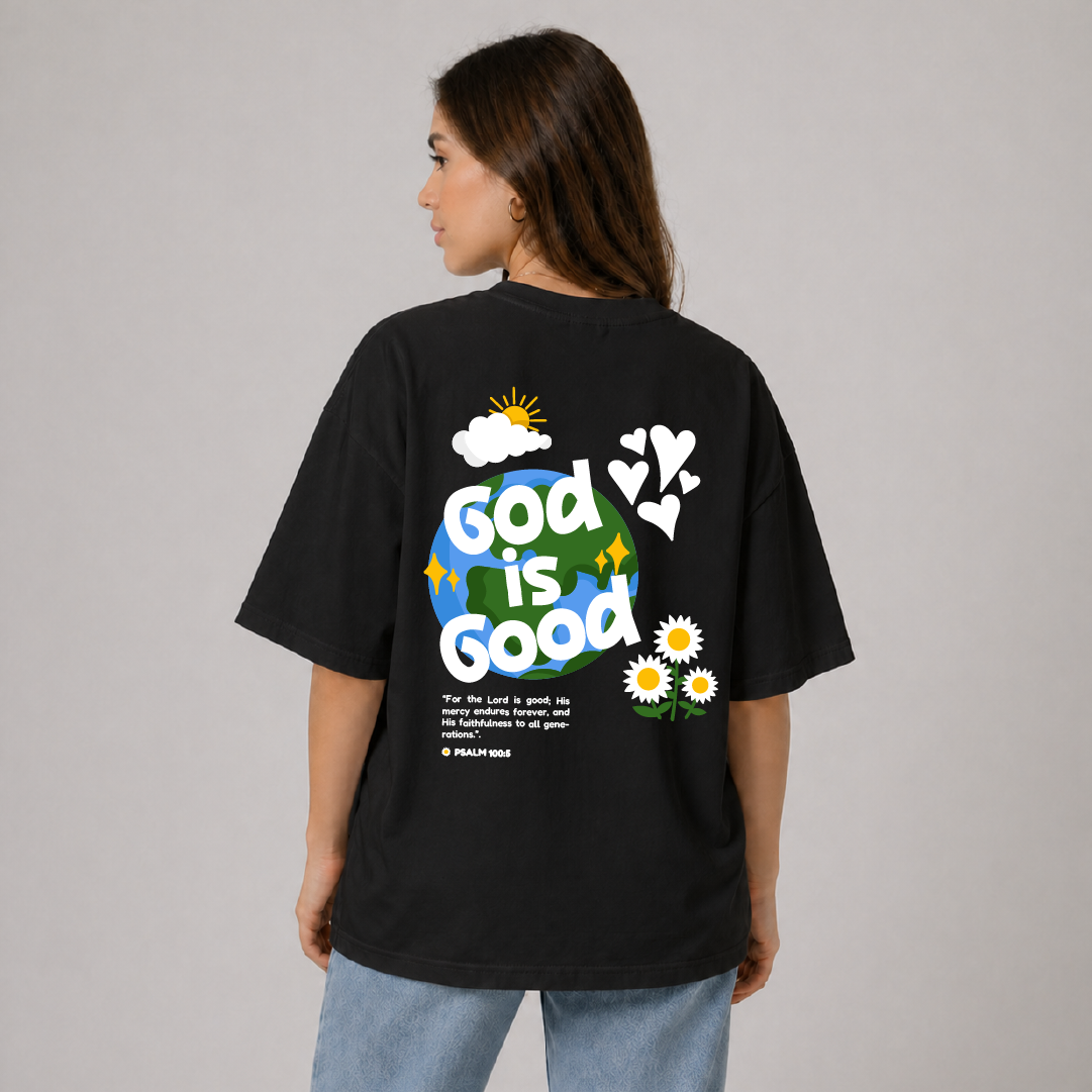Camiseta Oversize - Dios es Bueno