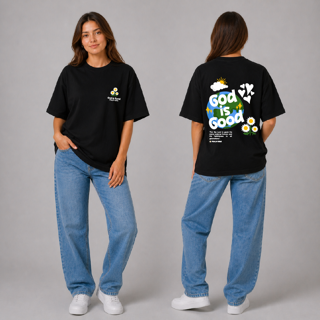 Camiseta Oversize - Dios es Bueno