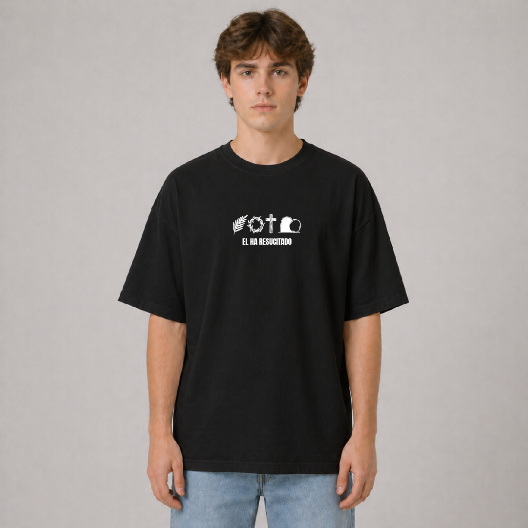 Camiseta Oversize - Él ha Resucitado
