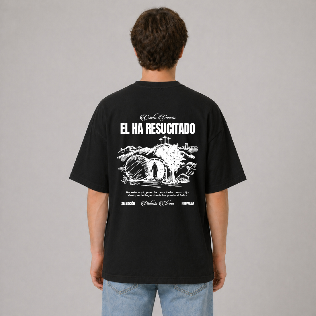 Camiseta Oversize - Él ha Resucitado