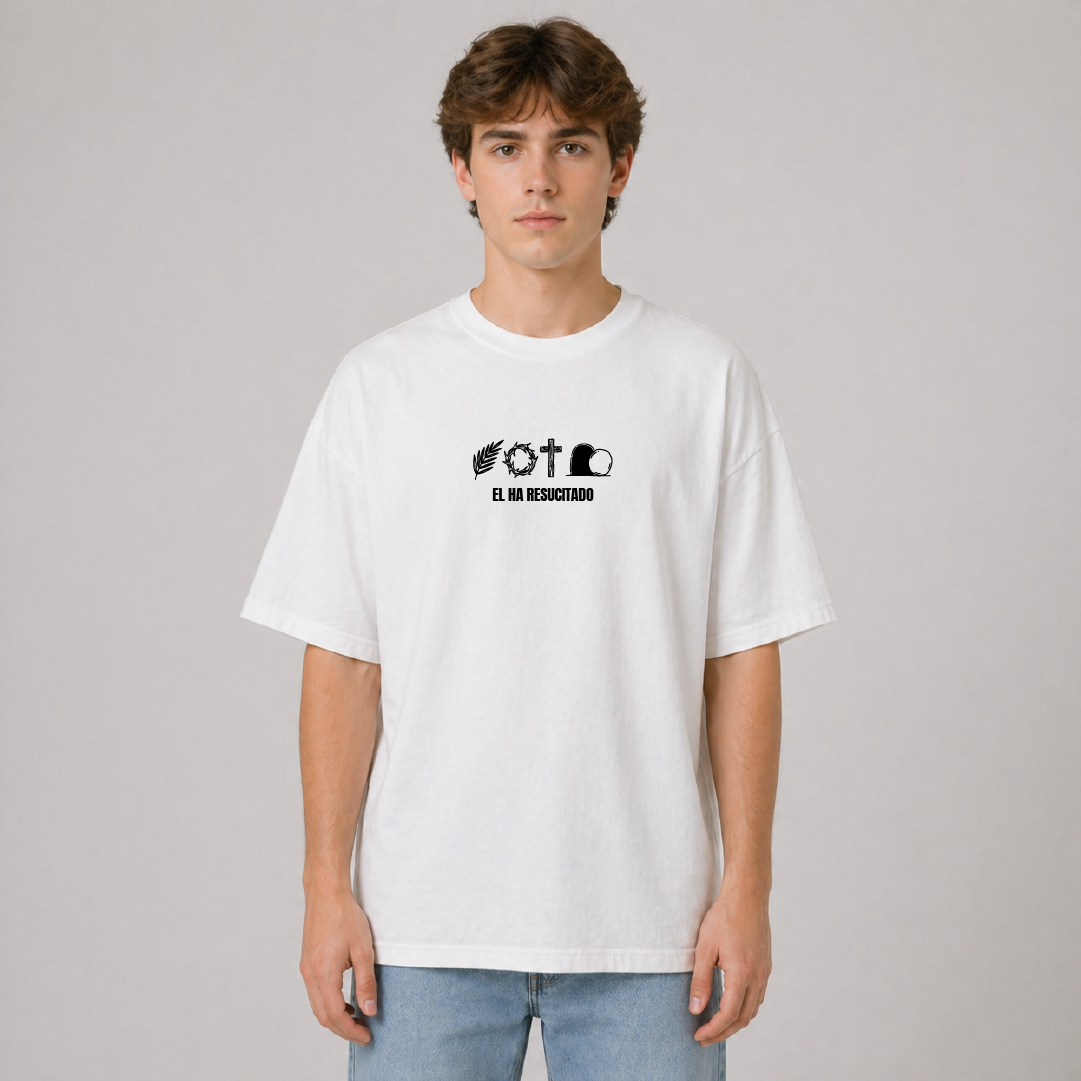 Camiseta Oversize - Él ha Resucitado