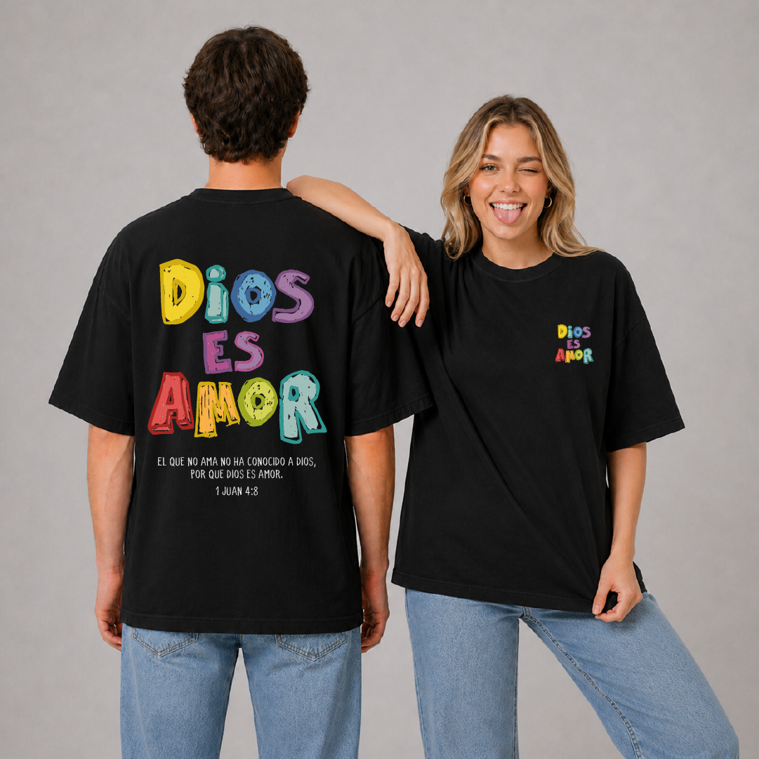 Camiseta Oversize - Dios es Amor