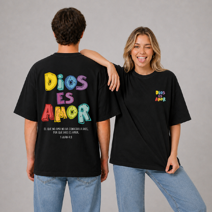 Camiseta Oversize - Dios es Amor