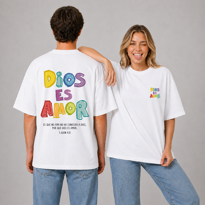 Camiseta Oversize - Dios es Amor
